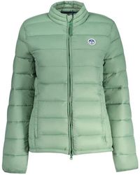North Sails - Jassen ,Groen ,Groene Polyamide Jas Met Logo - Lyst