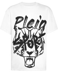 Philipp Plein - Fitness ,Wit ,Mykonos Fit T-Shirt - Lyst