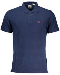 Levi's - Blauw Katoenen Poloshirt - Lyst