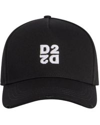 DSquared² - Accessoires ,Zwart ,D2 Upside Down Baseball Cap - Lyst