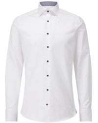 Stenströms - Moderne Slim-Fit Twill Overhemd - Lyst