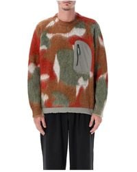 and wander - 60 Mix Shaggy Strickpullover - Lyst