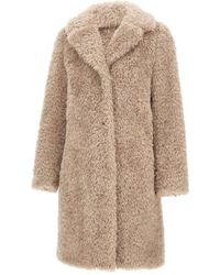 Herno - Jassen ,Katoen Curly Alternative Fur Coat - Lyst
