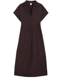 Aspesi - Lange Jurk Met Riem - Lyst