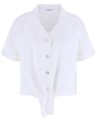 Guess - Overhemden ,Wit ,Katoen Sharon Eyelet Shirt - Lyst