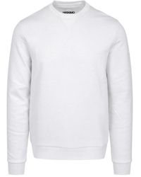 Heskimo - Hoodies & Sweatvesten ,Wit ,Katoen He 1420006 Sweatshirt - Lyst