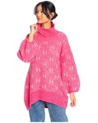 Hèst - Langer Pullover Mit Puffärmeln - Lyst