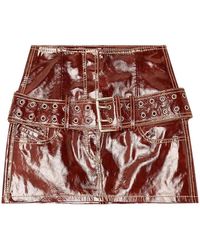 DIESEL - Rokken ,Bruin ,Leer L-Evant Rok - Lyst