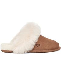 UGG - Schoenen ,Bruin ,Wol Scuff Sis Pantoffels Chestnut - Lyst