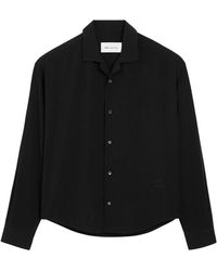 Ami Paris - Overhemden ,Zwart ,Boxy Fit Viscose Shirt - Lyst