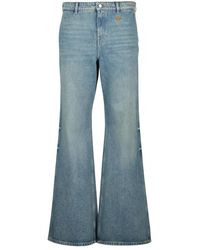 Courreges - Jeans ,Blauw ,Denim Hammer Denim Baggy Broek - Lyst