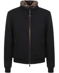 Moorer - Jassen ,Zwart ,Wol Bellati Jas - Lyst