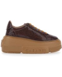 Casadei - Baskets Plateforme Nexus En Cuir À Imprimé Python - Lyst