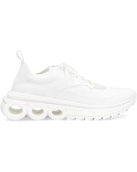 Ferragamo - Low-Top Sneakers Mit Nubuk-Einsätzen - Lyst