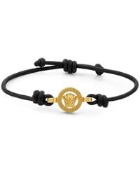 Versace - Accessoires ,Zwart ,Leer Medusa '95 Leather Bracelet - Lyst