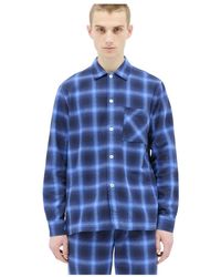 Tekla - Nachtkleding ,Blauw ,Katoen Shirts - Lyst