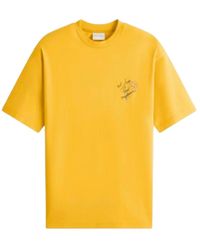 Drole de Monsieur - T-shirt slogan sketch in giallo scuro - Lyst