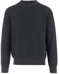 Vince - Grauer Woll-Kaschmir-Strickpullover - Lyst