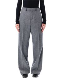 Ami Paris - Broeken ,Grijs ,Wol Formal Pant - Lyst