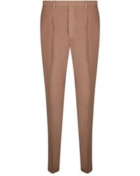 Boglioli - Pantaloni marroni vestibilità regolare tasche laterali - Lyst