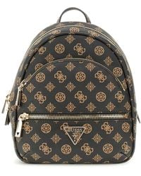 Guess - Tassen ,Bruin ,Mocha Logo Handtas Schoudertas - Lyst
