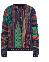carlo colucci - Jacquard V-Ausschnitt Pullover Consolini - Lyst