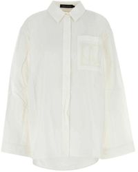 Camilla & Marc - Overhemden ,Wit ,Katoen Winslow Short Sleeve Shirt - Lyst