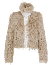 Dries Van Noten - Jassen ,Katoen Chique Nude Neutrals Jas - Lyst