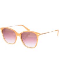 Longchamp - Accessoires ,Bruin ,Butterfly Zonnebril Met Acetaat Frame - Lyst