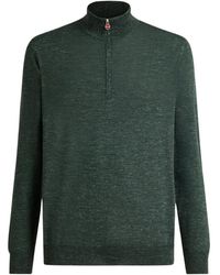 Kiton - Zijde Kasjmier Linnen Polo Hals Top - Lyst