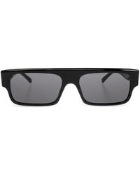 McQueen - Accessoires ,Zwart ,Rechthoekige Zonnebril - Lyst