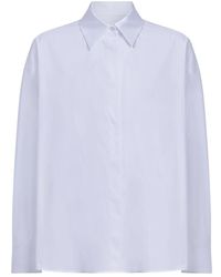 Dondup - Overhemden ,Wit ,Katoen Cotton Silk Shirt - Lyst