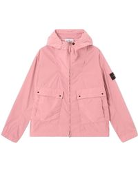 Stone Island - Light Compact Touch Poly-Tc Korte Parka - Lyst