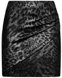 Silvian Heach - Minirok Met Gedrapeerd Ontwerp En Dierenprint - Lyst