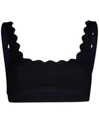 Marysia Swim - Zwarte Scalloped Bikini Top - Lyst