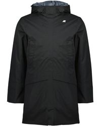 K-Way - Jassen ,Zwart ,Polyester Jarno Twill Marmotta - Lyst
