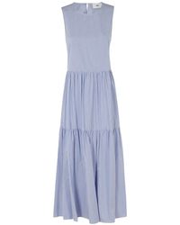 SOLOTRE - Kleedjes ,Blauw ,Abito - Lyst