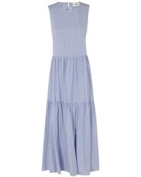 SOLOTRE - Kleedjes ,Blauw ,Abito - Lyst