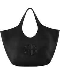 Anine Bing - Schwarze Leder-Tote-Tasche - Lyst