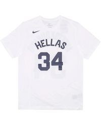 Nike - Giannis Antetokounmpo Griekenland Basketbal Tee - Lyst
