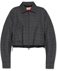 DIESEL - Jassen ,Grijs ,Jas J-Ting-Fem - Lyst