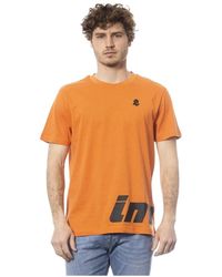 INVICTA WATCH - Tops ,Oranje ,Katoen T-Shirt Met Korte Mouwen - Lyst