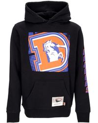 Mitchell & Ness - Nfl Big Face Hoodie Denbro Zwart - Lyst
