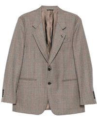 Reveres 1949 - Prince Of Wales Check Single-Breasted Blazer - Lyst