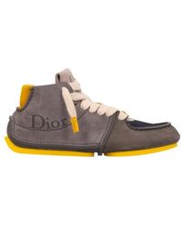 Dior - Schoenen ,Grijs ,Katoen Roadie Veterlaars - Lyst