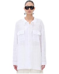 Thelatest - Overhemden ,Wit ,Katoen Daria Shirt - Lyst