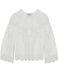Munthe - Overhemden ,Wit ,Polyester Valiance Top - Lyst