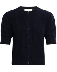 FRAME - Truien & Vesten ,Blauw ,Kasjmier Cashmere Cardigan - Lyst