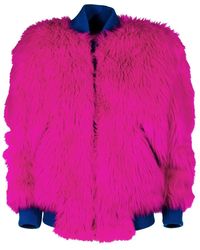 Alberta Ferretti - Faux Fur & Shearling Jassen - Lyst