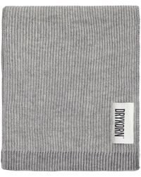 DRYKORN - Accessoires ,Grijs ,Wol Klassieke Gebreide Sjaal - Lyst